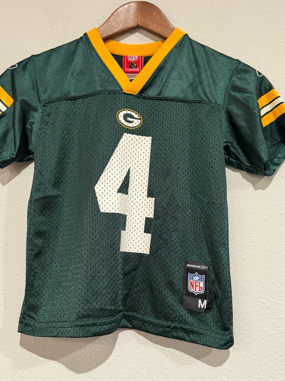 Reebok Green & Yellow Kids Football Jersey #4